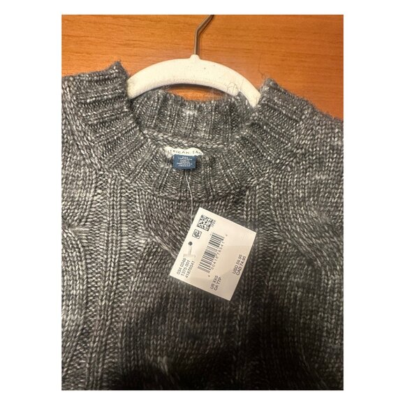 NWT | American Eagle Oversized Cable Knit Crewneck Sweater | XXS - Picture 4 of 5